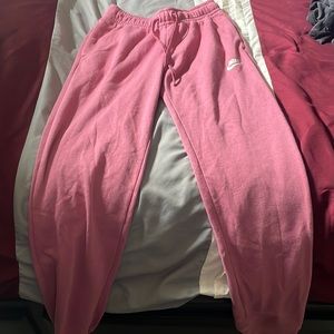 Pink Nike sweats size xs.